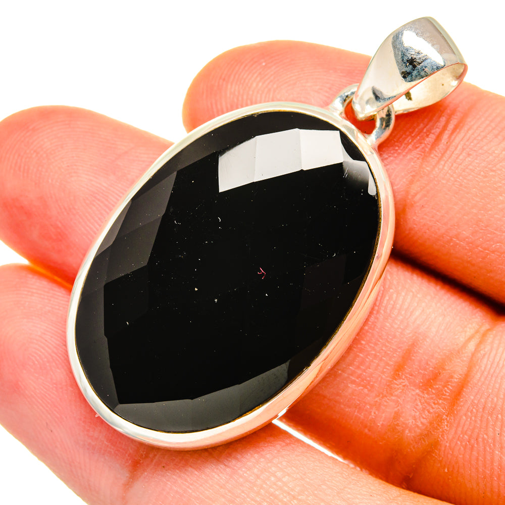 Black Onyx Pendants handcrafted by Anasilvercos - PD8519