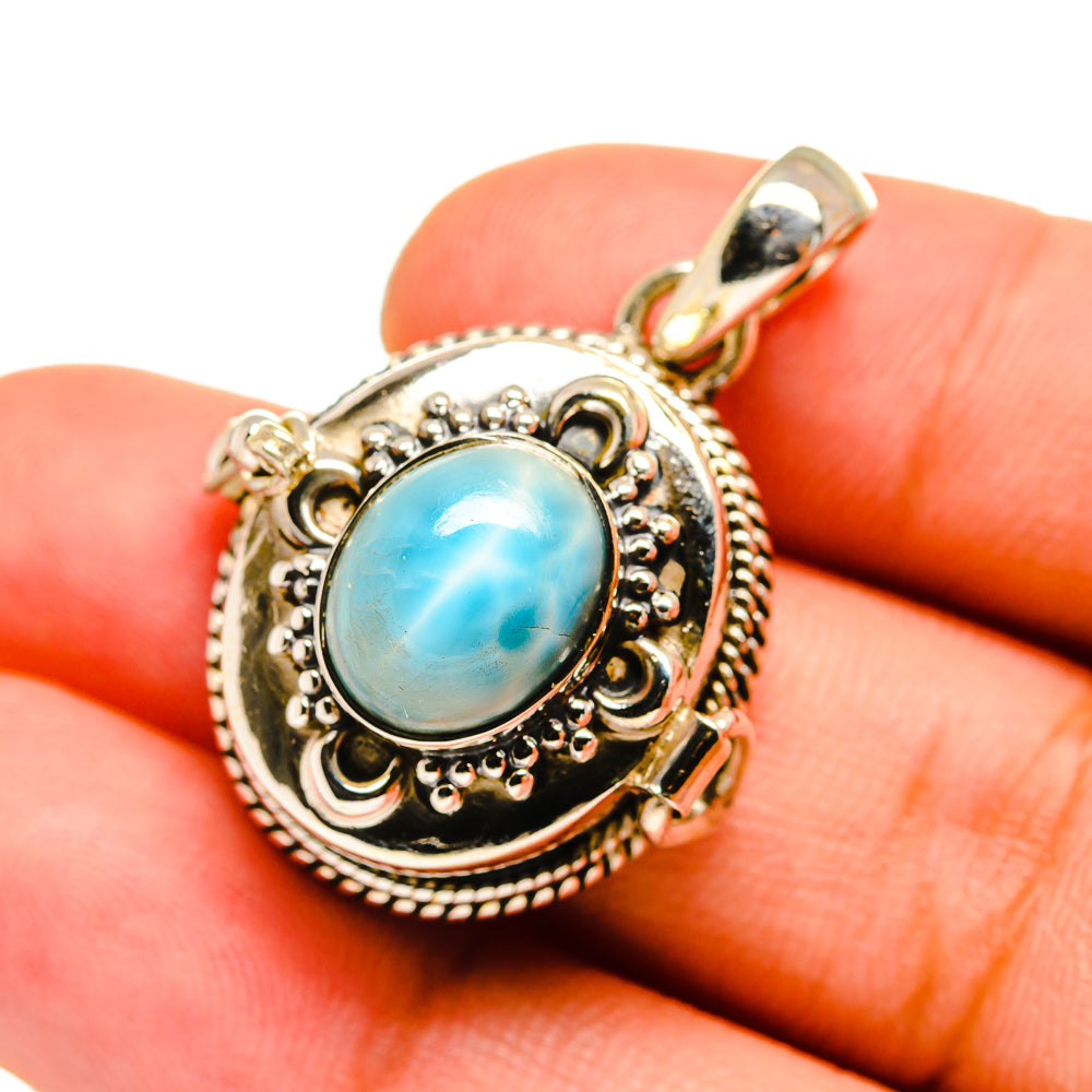 Larimar Pendants handcrafted by Anasilvercos - PD8563