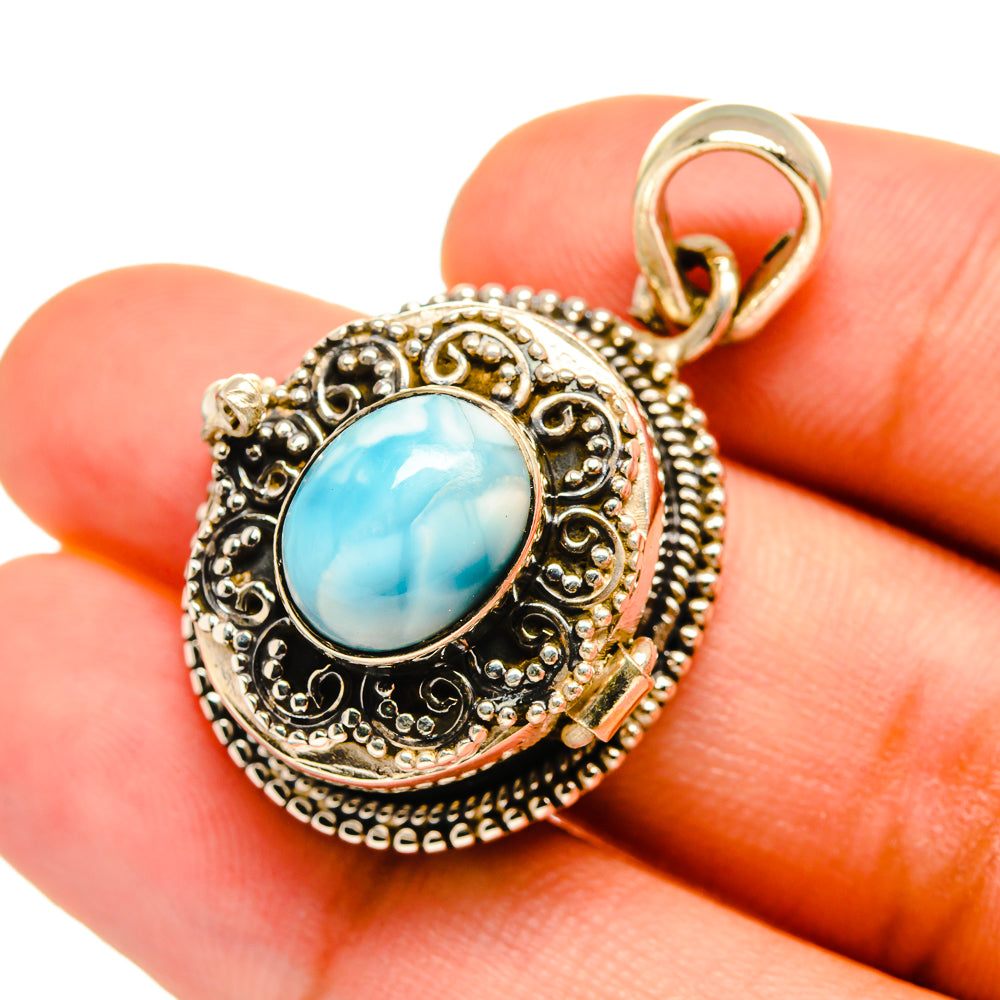 Larimar Pendants handcrafted by Anasilvercos - PD8564