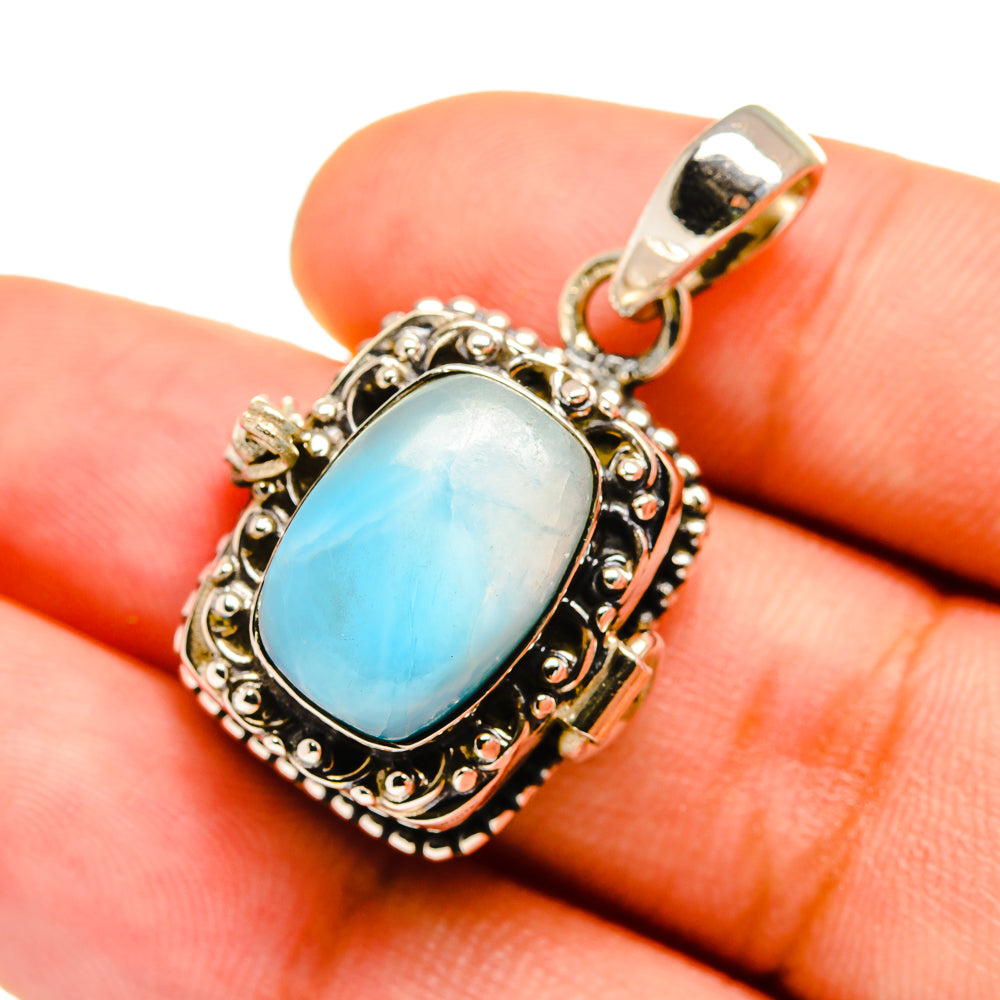 Larimar Pendants handcrafted by Anasilvercos - PD8565