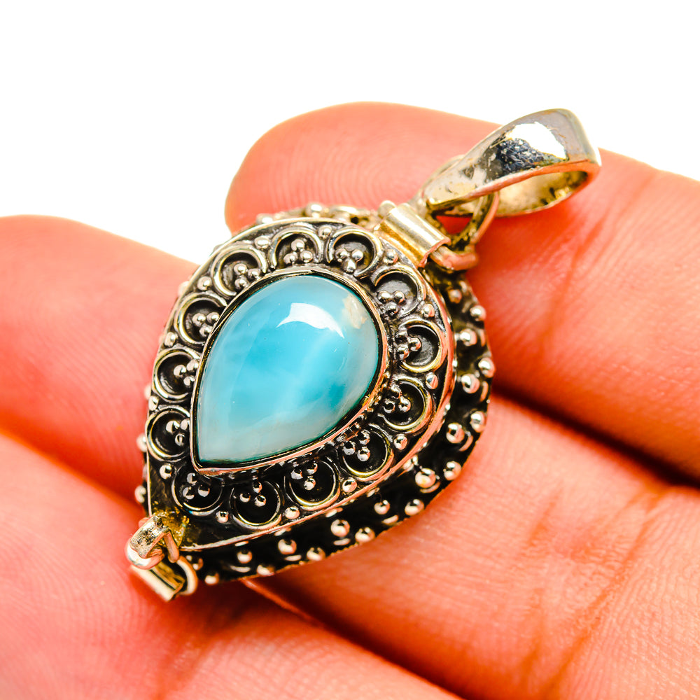 Larimar Pendants handcrafted by Anasilvercos - PD8566
