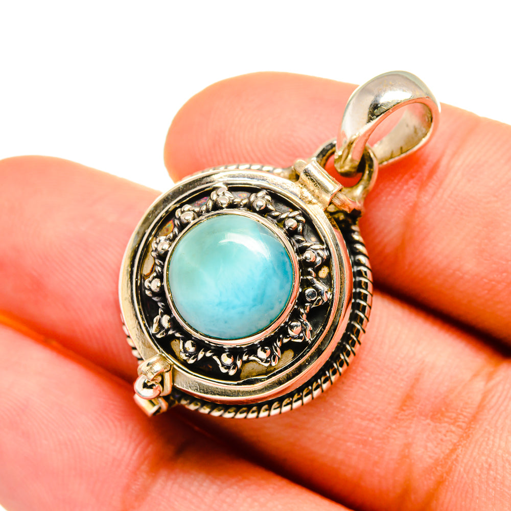 Larimar Pendants handcrafted by Anasilvercos - PD8571