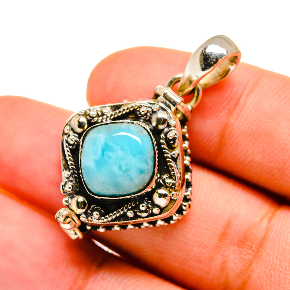 Larimar Pendants handcrafted by Anasilvercos - PD8572