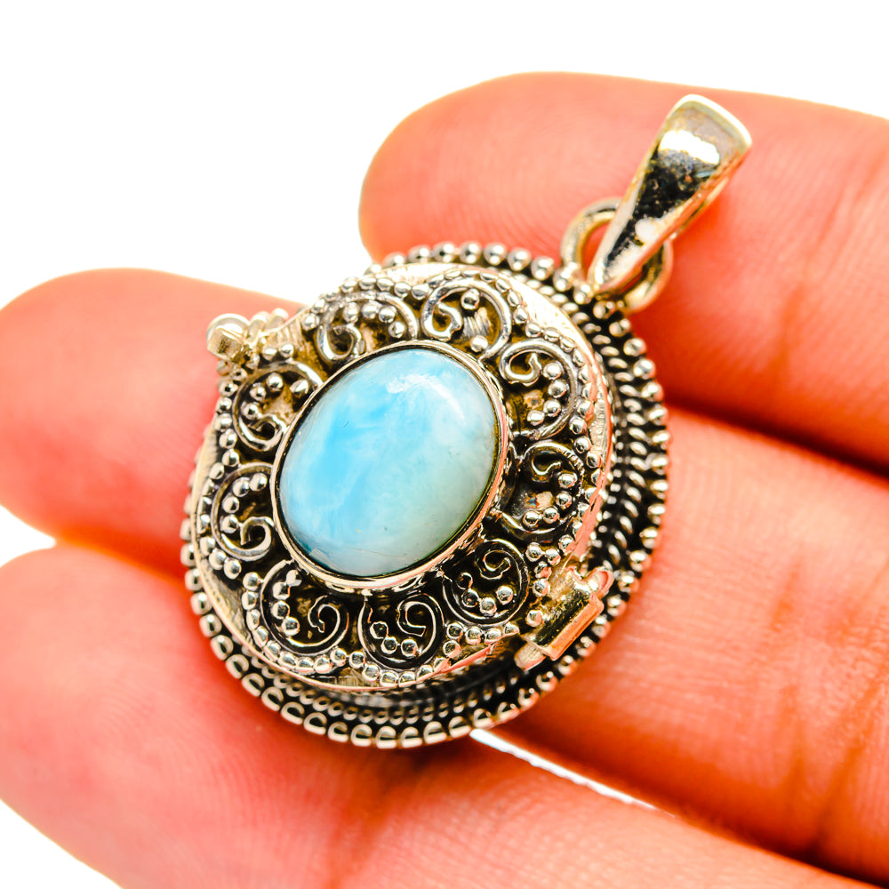Larimar Pendants handcrafted by Anasilvercos - PD8574