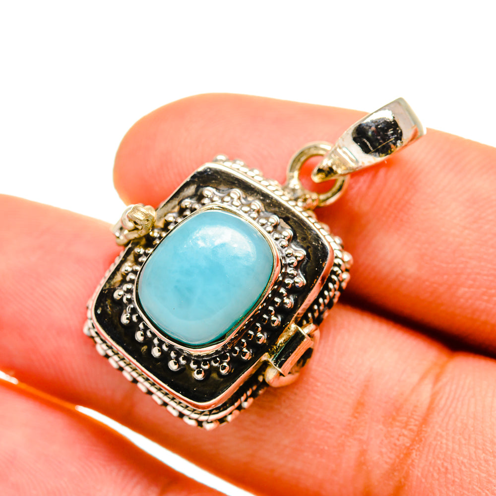 Larimar Pendants handcrafted by Anasilvercos - PD8576