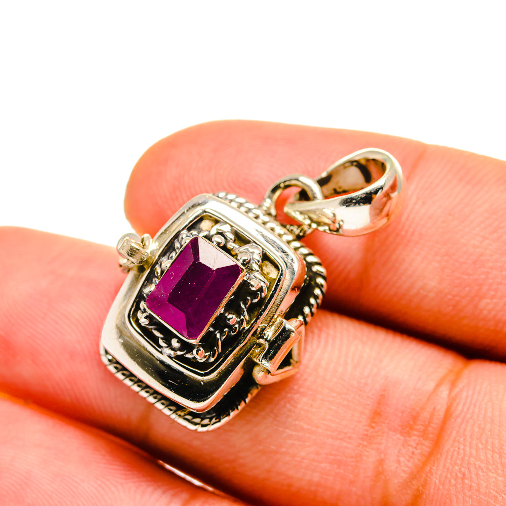 Ruby Pendants handcrafted by Anasilvercos - PD8582