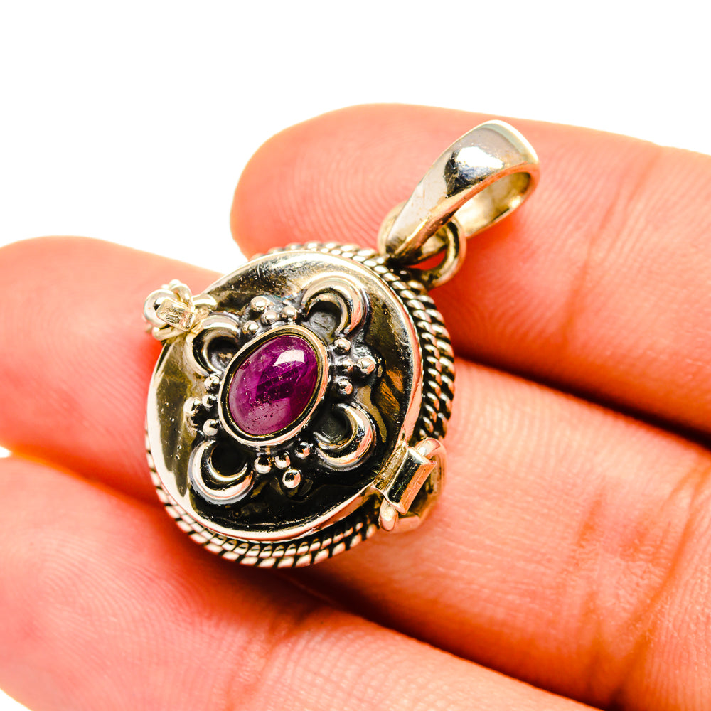 Ruby Pendants handcrafted by Anasilvercos - PD8586