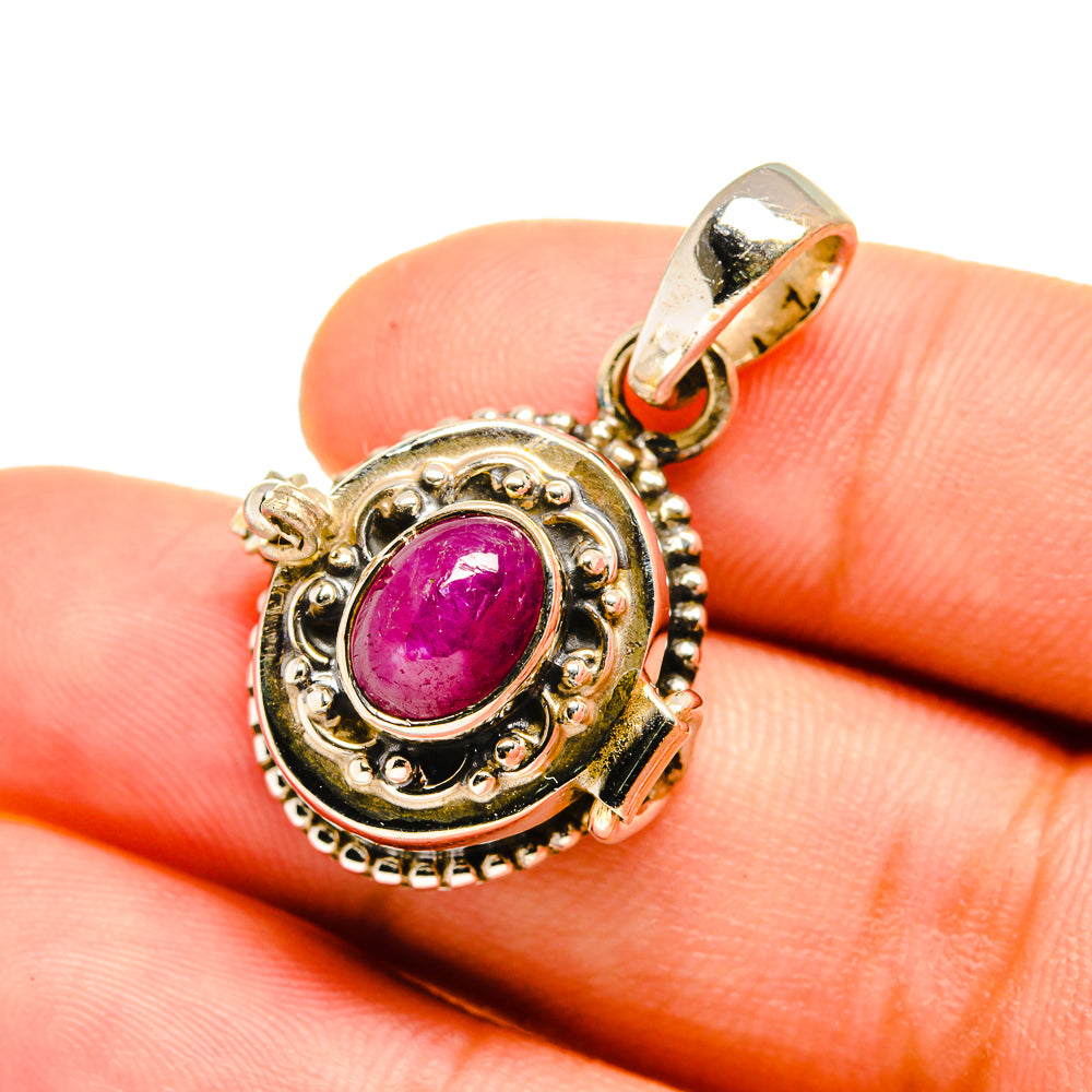 Ruby Pendants handcrafted by Anasilvercos - PD8589