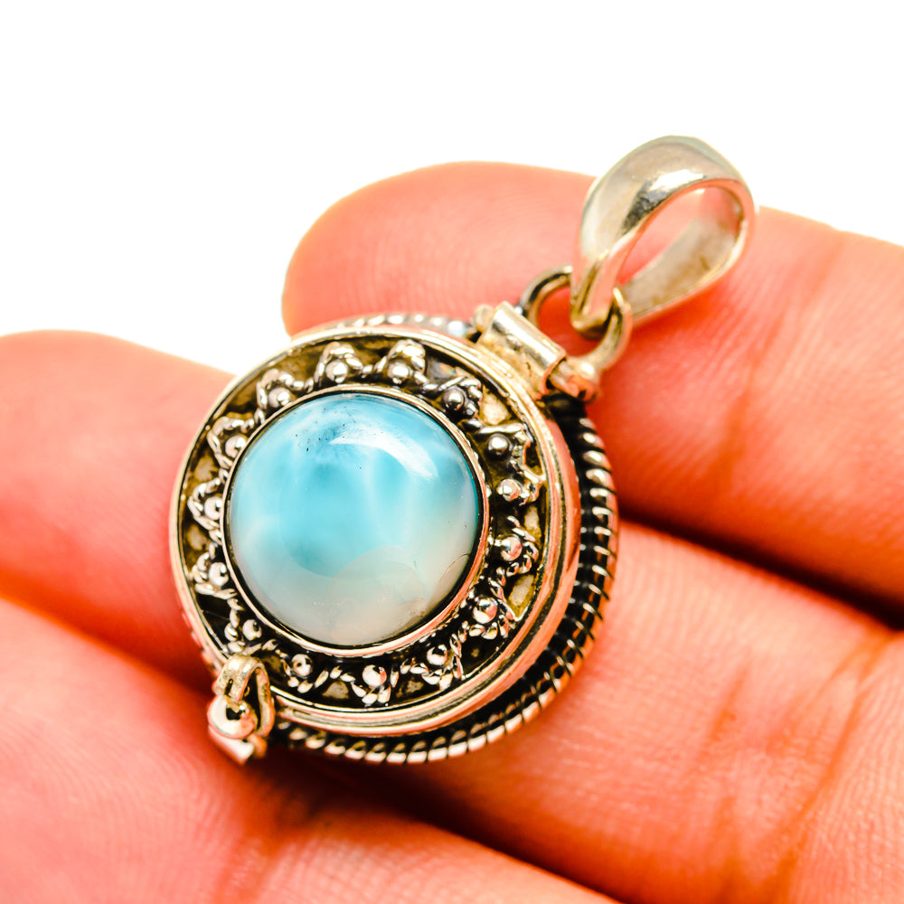 Larimar Pendants handcrafted by Anasilvercos - PD8597