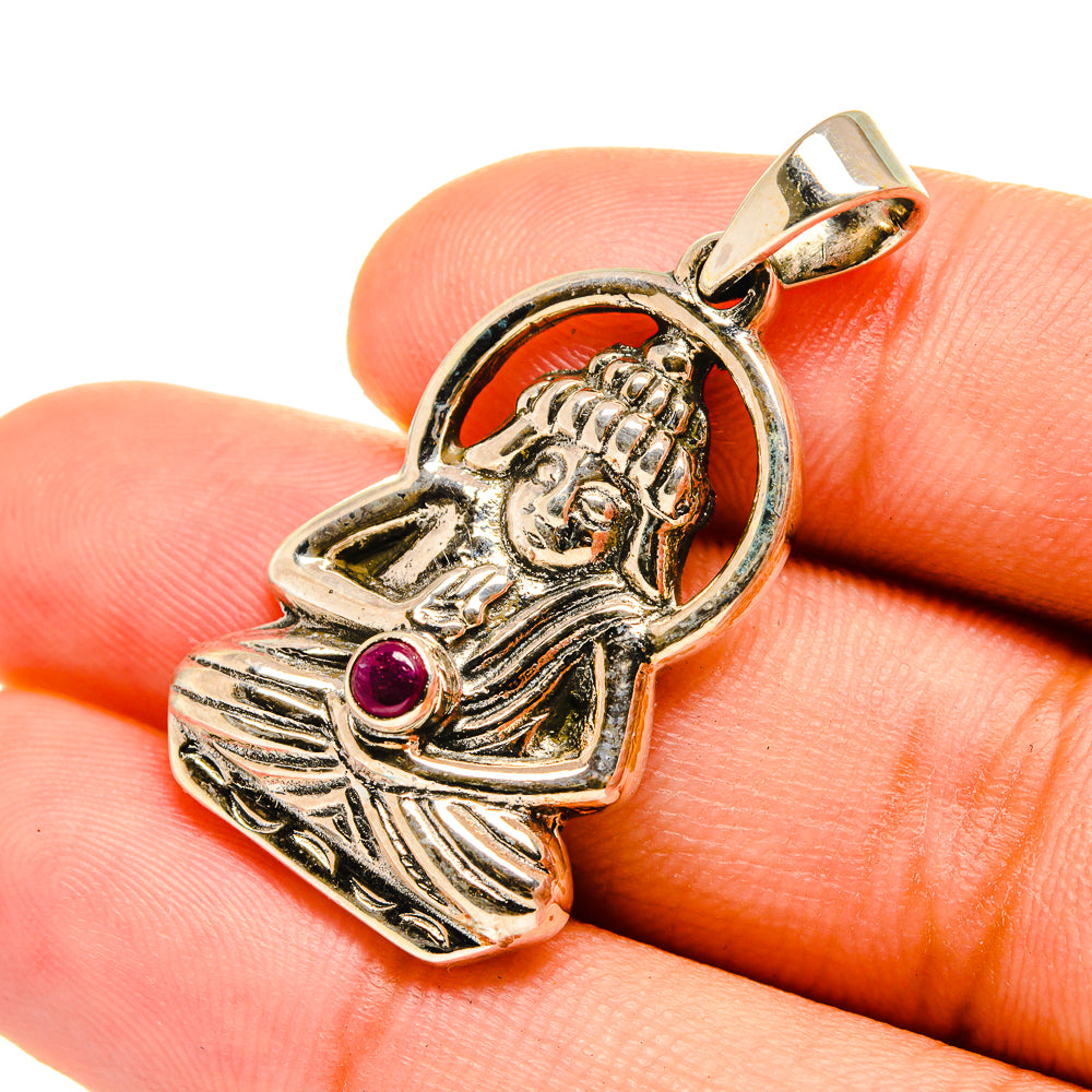 Ruby Pendants handcrafted by Anasilvercos - PD8600
