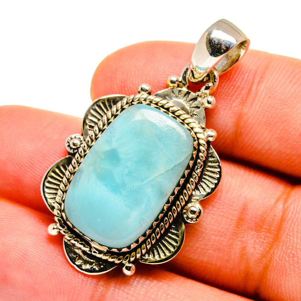 Larimar Pendants handcrafted by Anasilvercos - PD8607