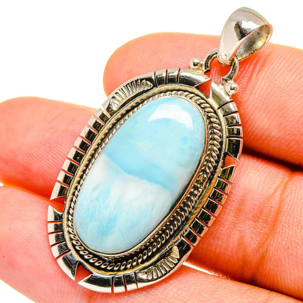 Larimar Pendants handcrafted by Anasilvercos - PD8608
