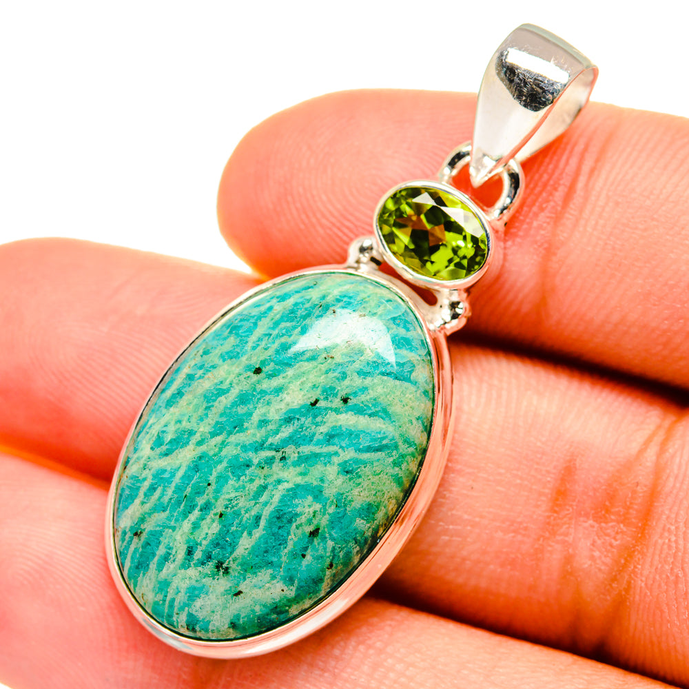 Amazonite Pendants handcrafted by Anasilvercos - PD8609