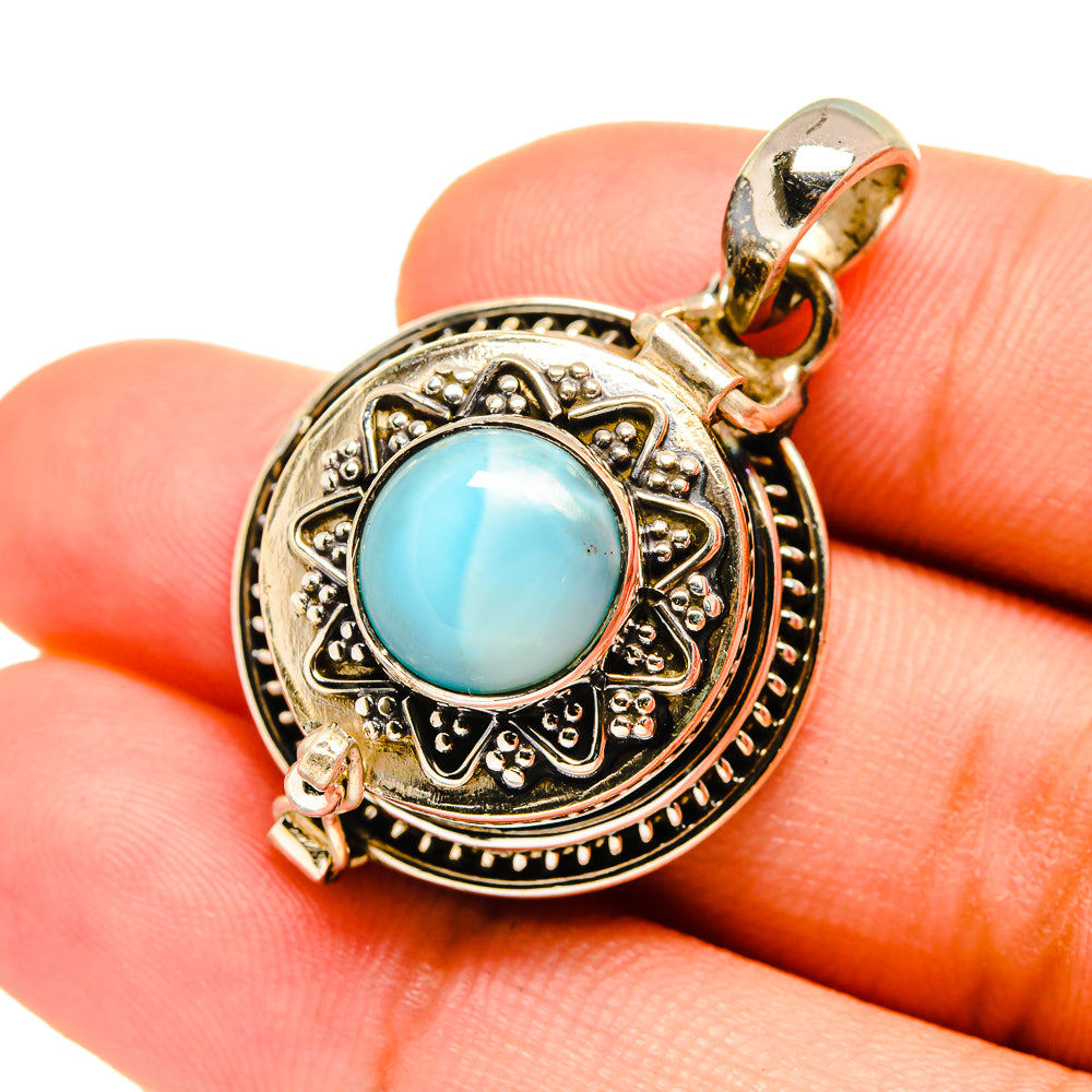 Larimar Pendants handcrafted by Anasilvercos - PD8611
