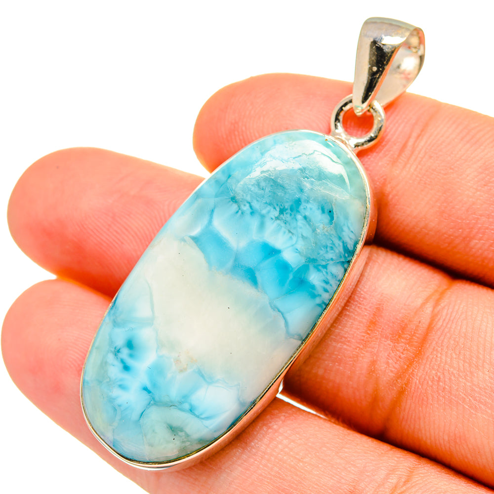 Larimar Pendants handcrafted by Anasilvercos - PD8614