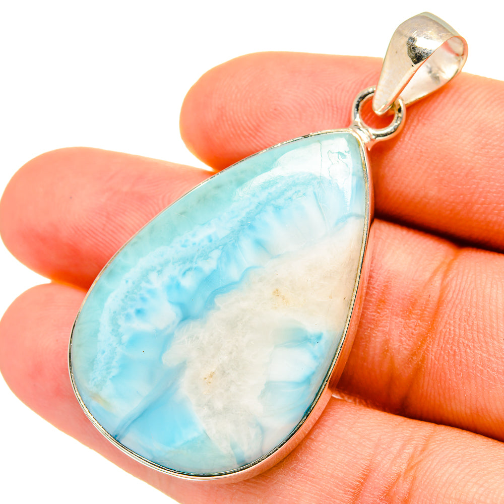 Larimar Pendants handcrafted by Anasilvercos - PD8615