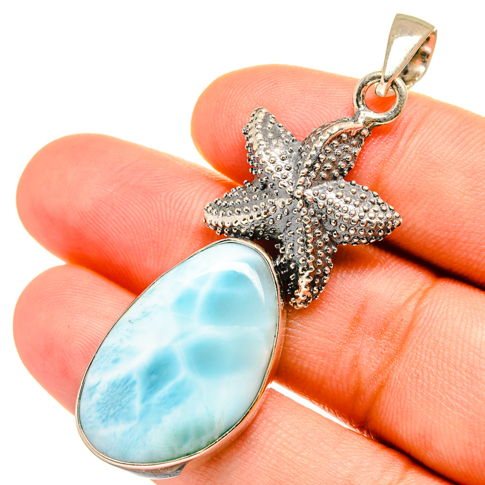 Larimar Pendants handcrafted by Anasilvercos - PD8618