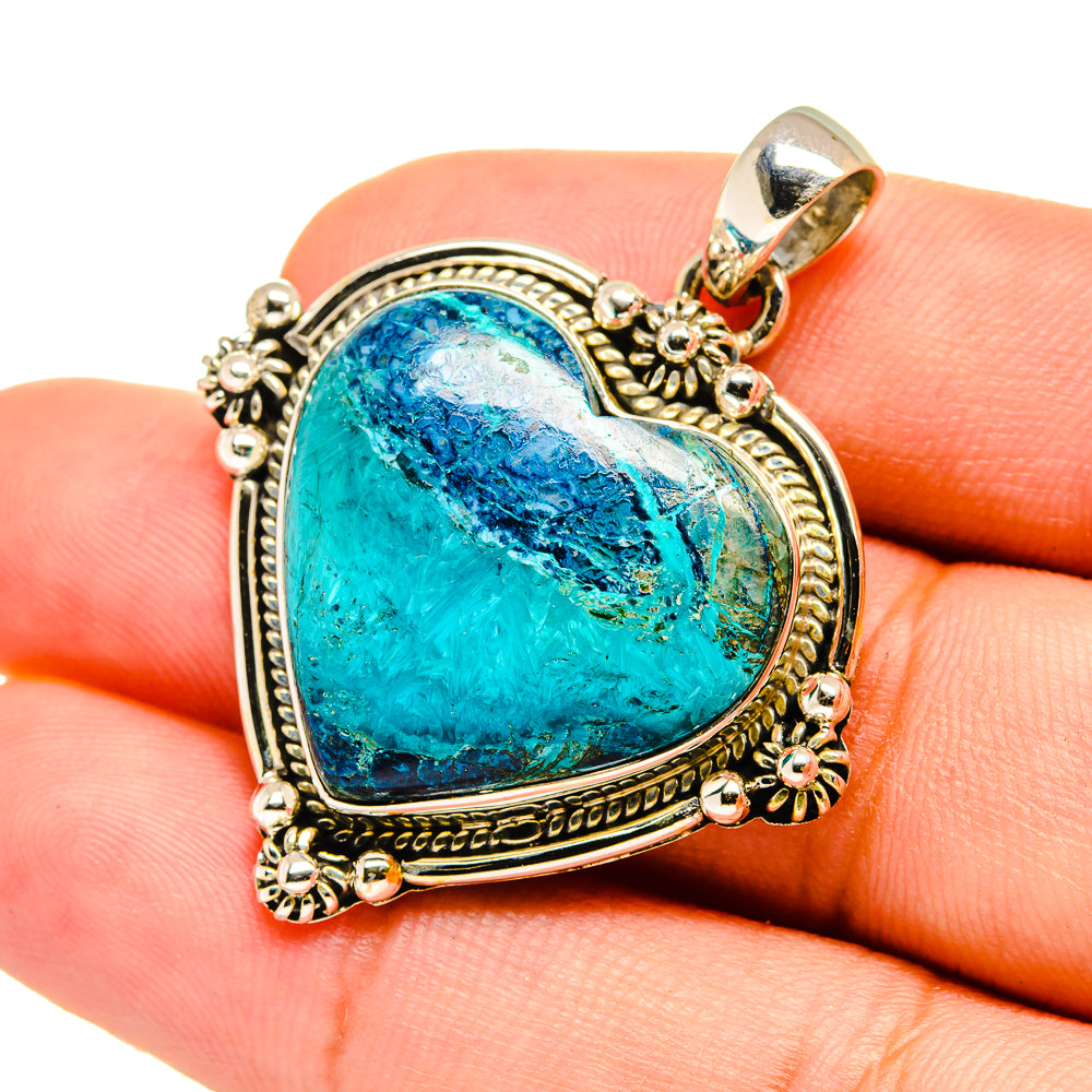 Shattuckite Pendants handcrafted by Anasilvercos - PD8622