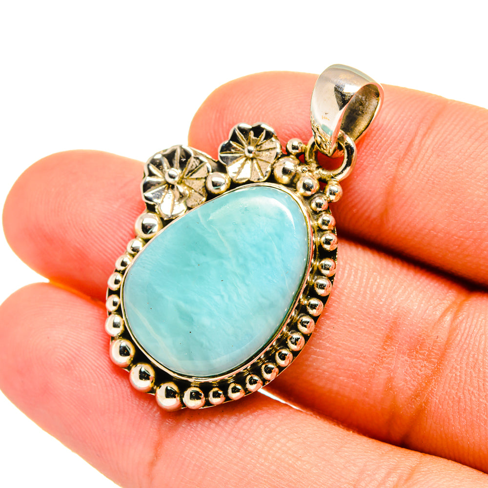 Larimar Pendants handcrafted by Anasilvercos - PD8630