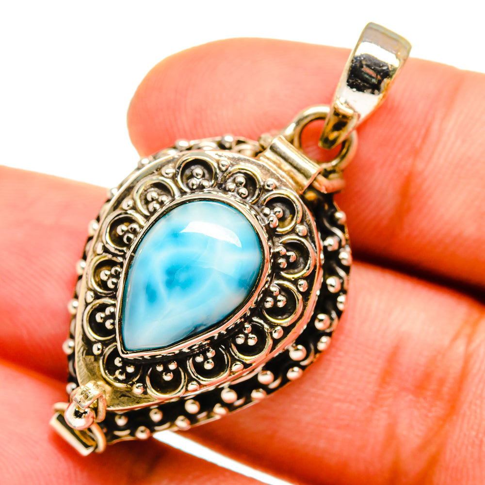 Larimar Pendants handcrafted by Anasilvercos - PD8632