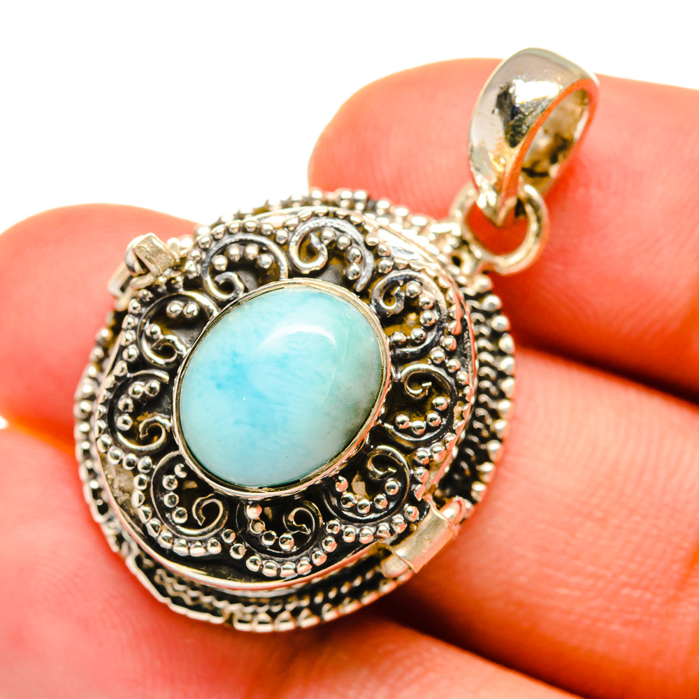 Larimar Pendants handcrafted by Anasilvercos - PD8636