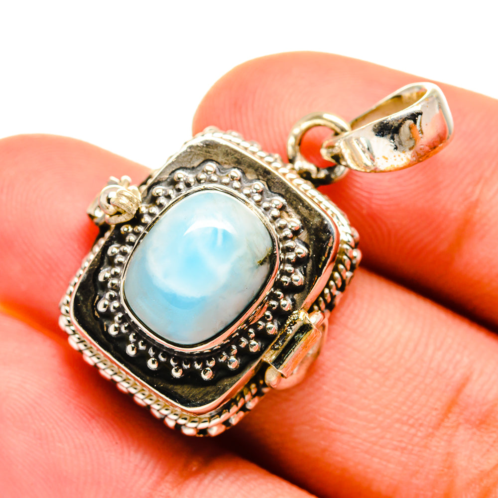 Larimar Pendants handcrafted by Anasilvercos - PD8637