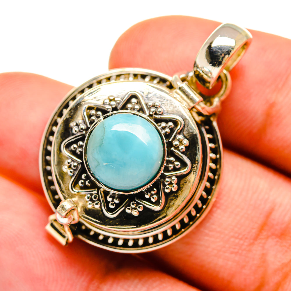 Larimar Pendants handcrafted by Anasilvercos - PD8638