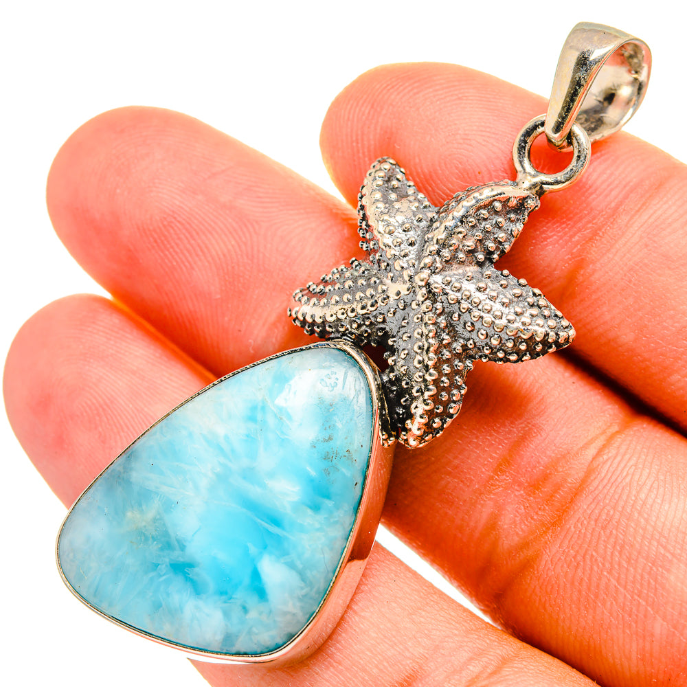 Larimar Pendants handcrafted by Anasilvercos - PD8649