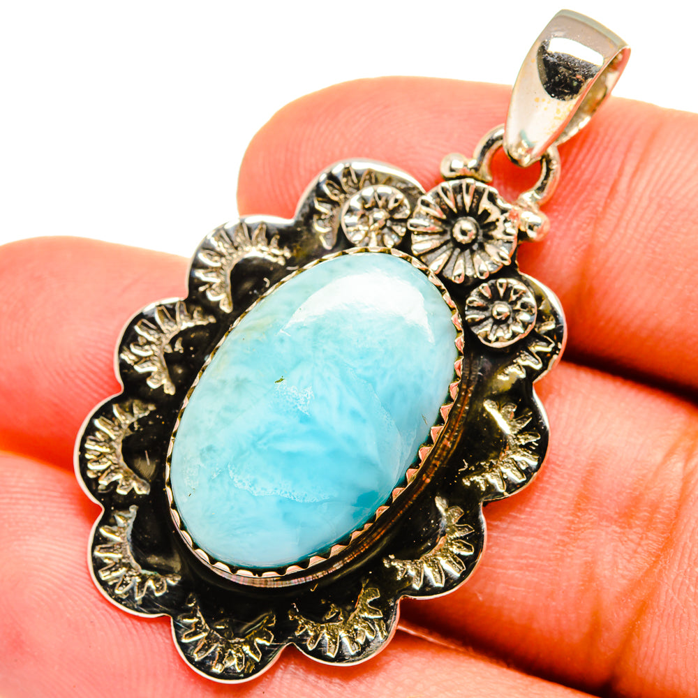 Larimar Pendants handcrafted by Anasilvercos - PD8654