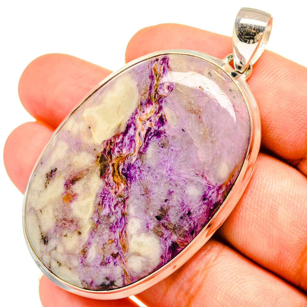 Charoite Pendants handcrafted by Anasilvercos - PD8690