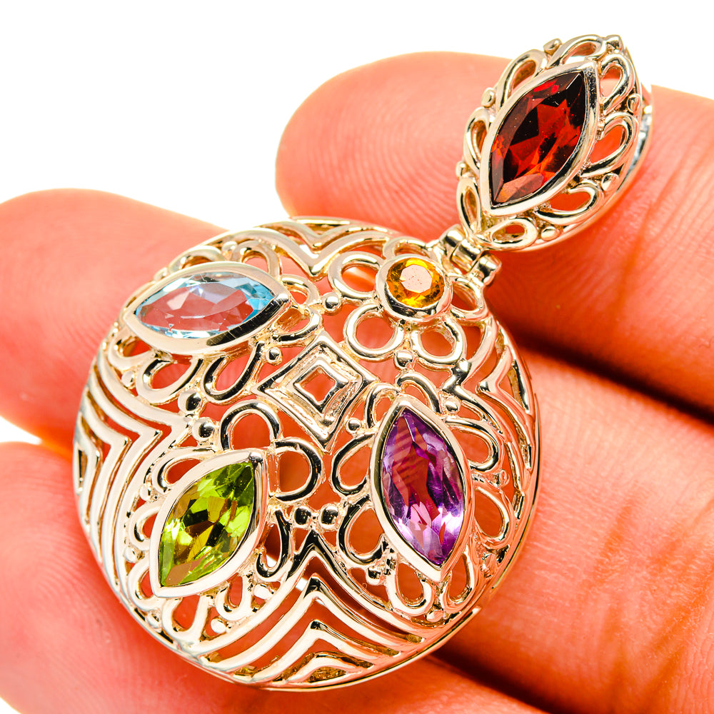 Garnet Pendants handcrafted by Anasilvercos - PD8692