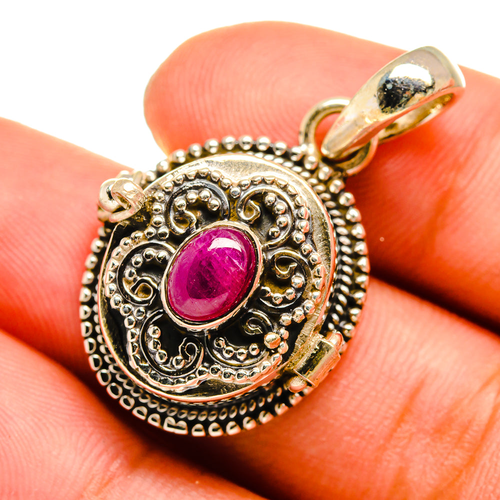 Ruby Pendants handcrafted by Anasilvercos - PD8694
