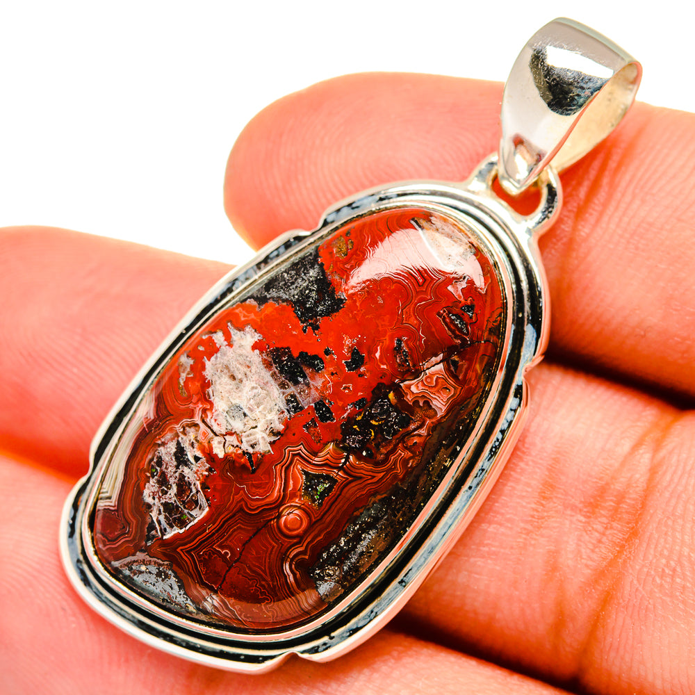 Red Jasper Pendants handcrafted by Anasilvercos - PD8696