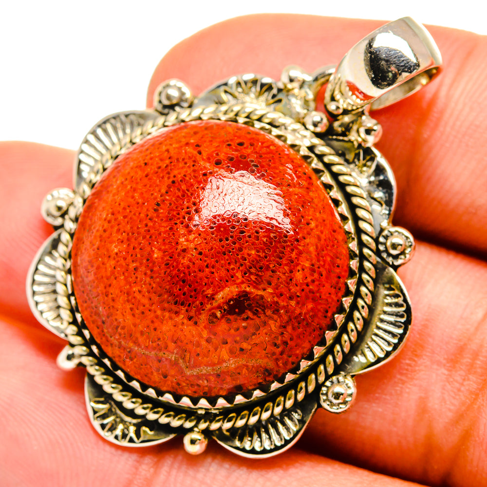 Sponge Coral Pendants handcrafted by Anasilvercos - PD8700