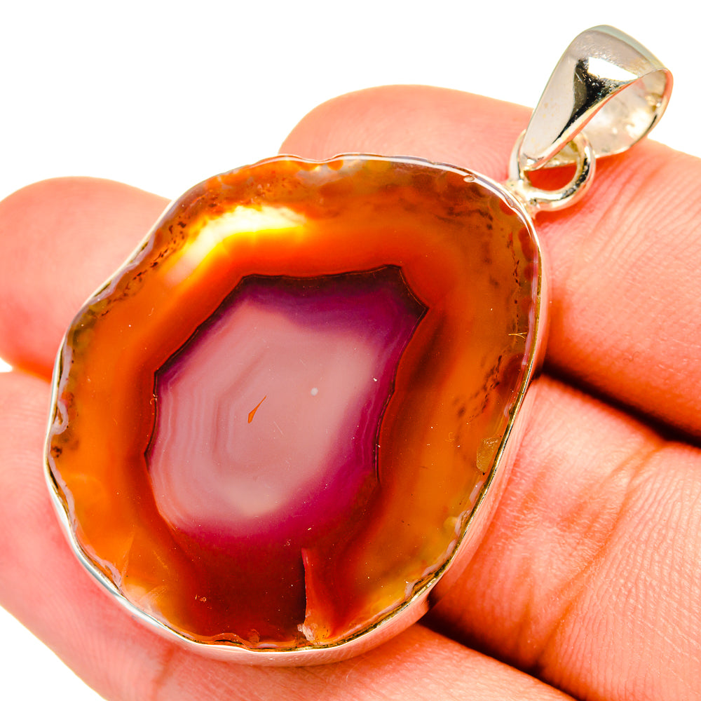 Geode Slice Pendants handcrafted by Anasilvercos - PD8701