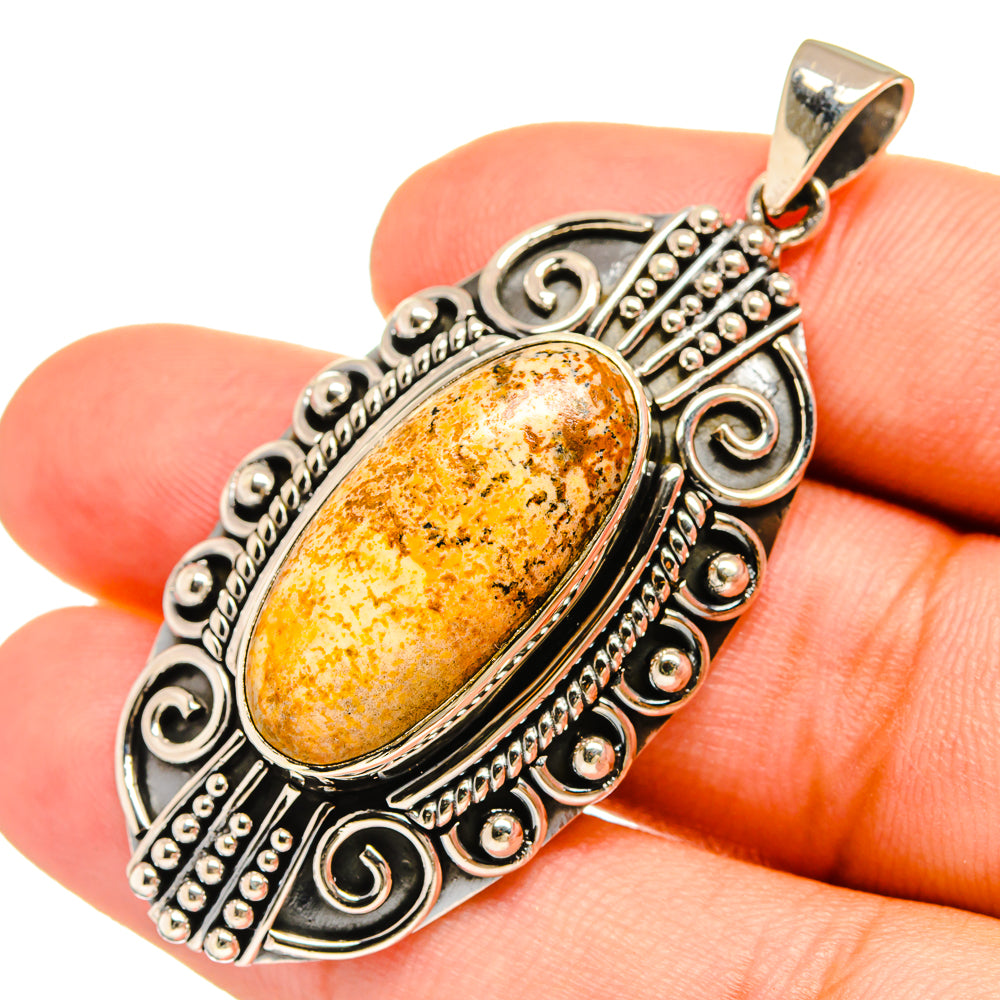 Picture Jasper Pendants handcrafted by Anasilvercos - PD8729