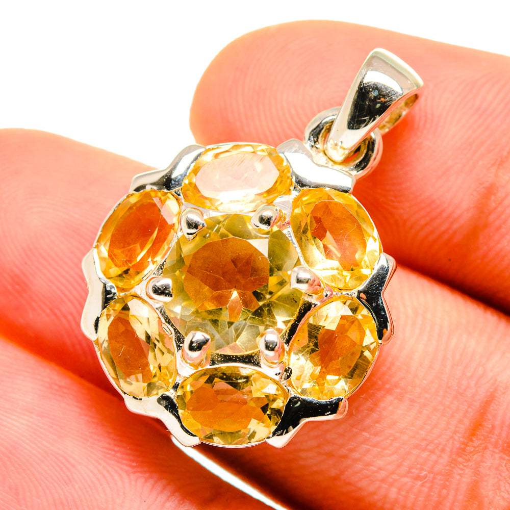 Citrine Pendants handcrafted by Anasilvercos - PD8745