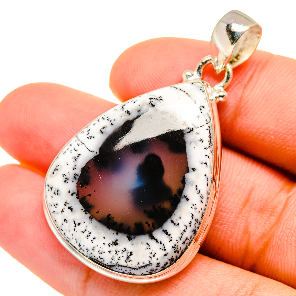 Dendritic Opal Pendants handcrafted by Anasilvercos - PD8757