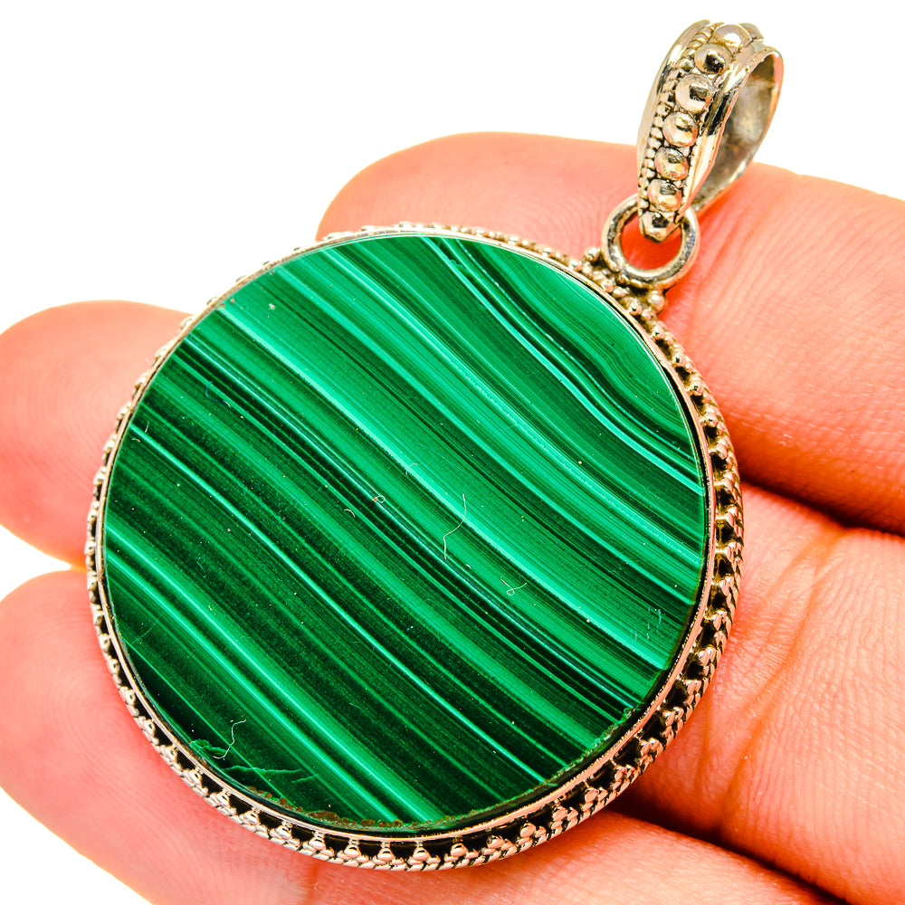 Malachite Pendants handcrafted by Anasilvercos - PD8772