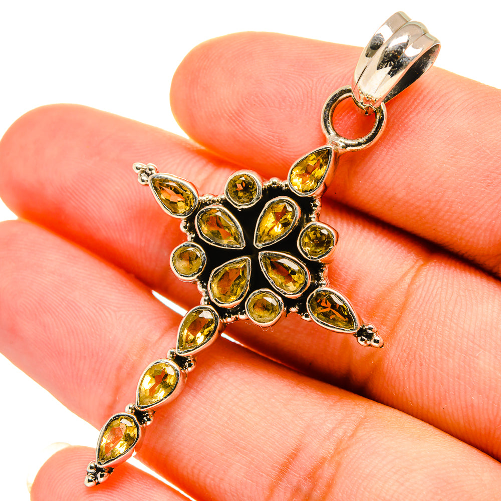 Citrine Pendants handcrafted by Anasilvercos - PD8784
