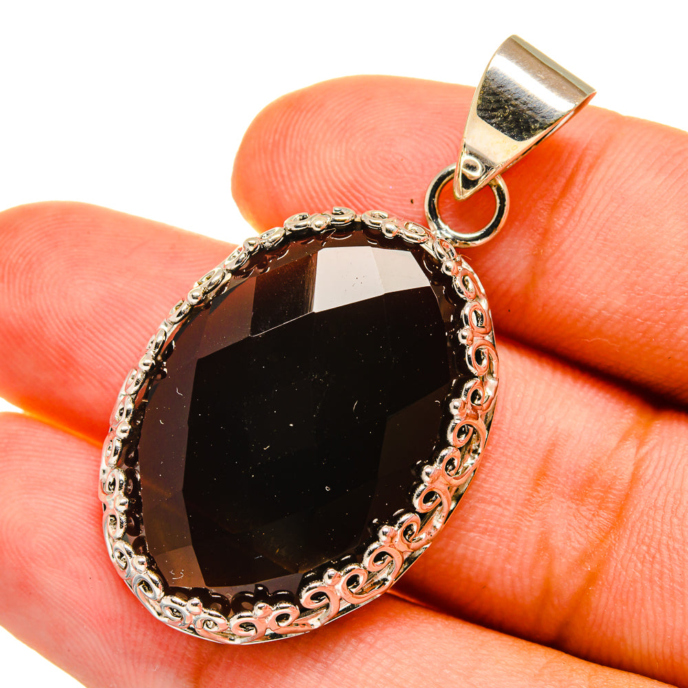 Smoky Quartz Pendants handcrafted by Anasilvercos - PD8808