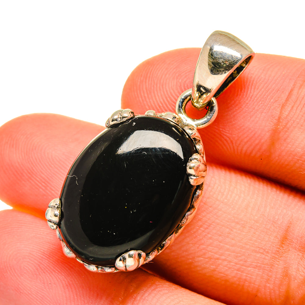 Black Onyx Pendants handcrafted by Anasilvercos - PD8809