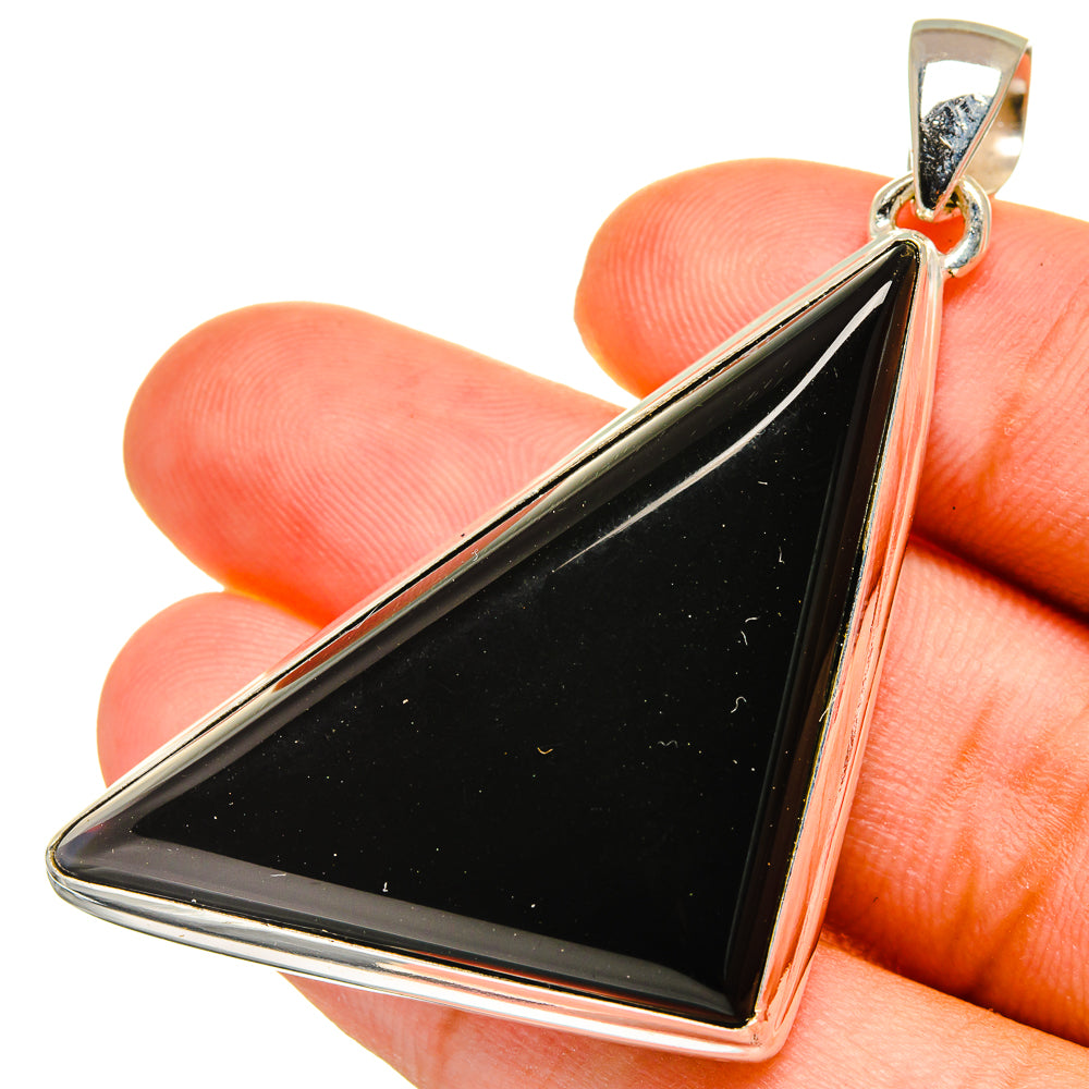 Black Onyx Pendants handcrafted by Anasilvercos - PD8811