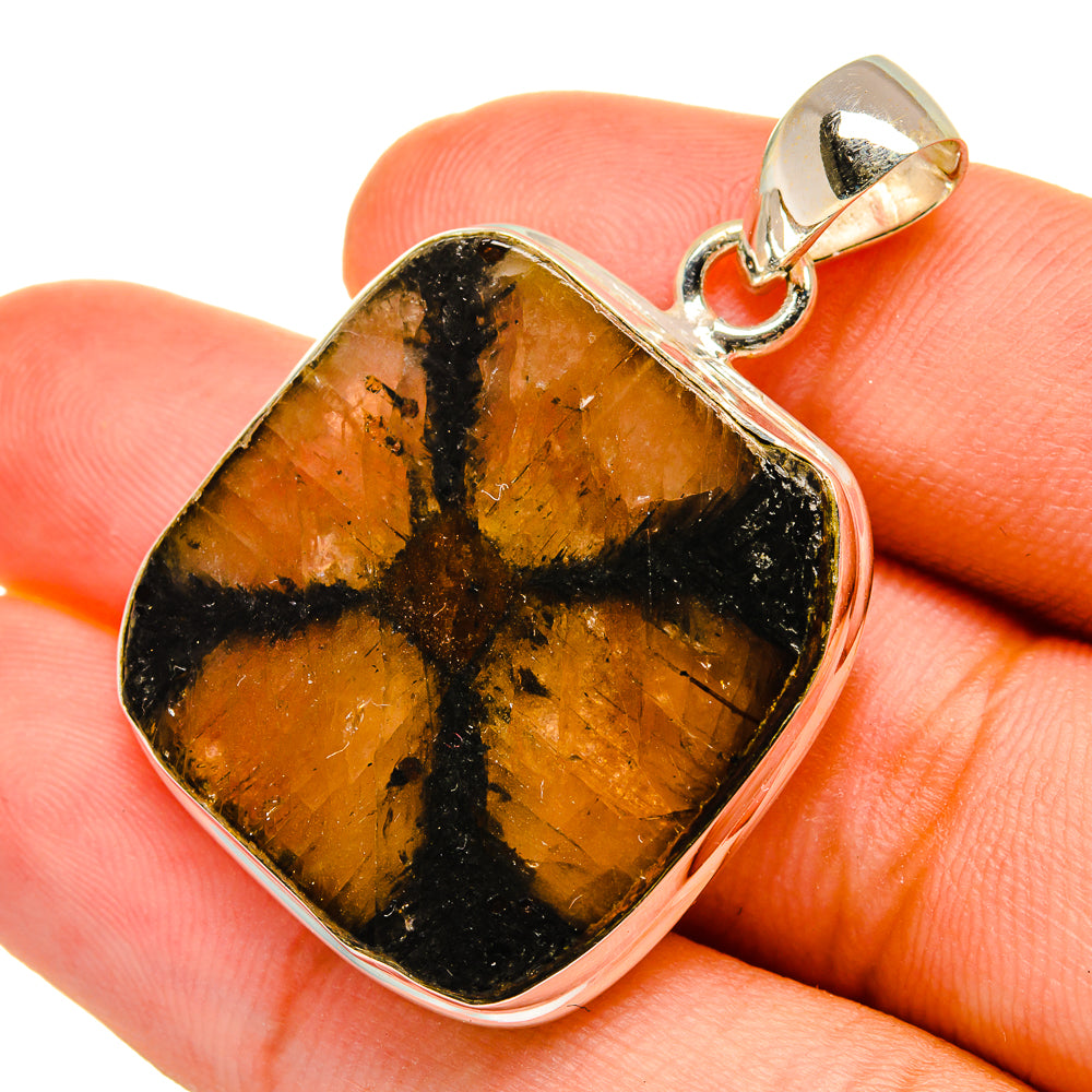 Chiastolite Pendants handcrafted by Anasilvercos - PD8826