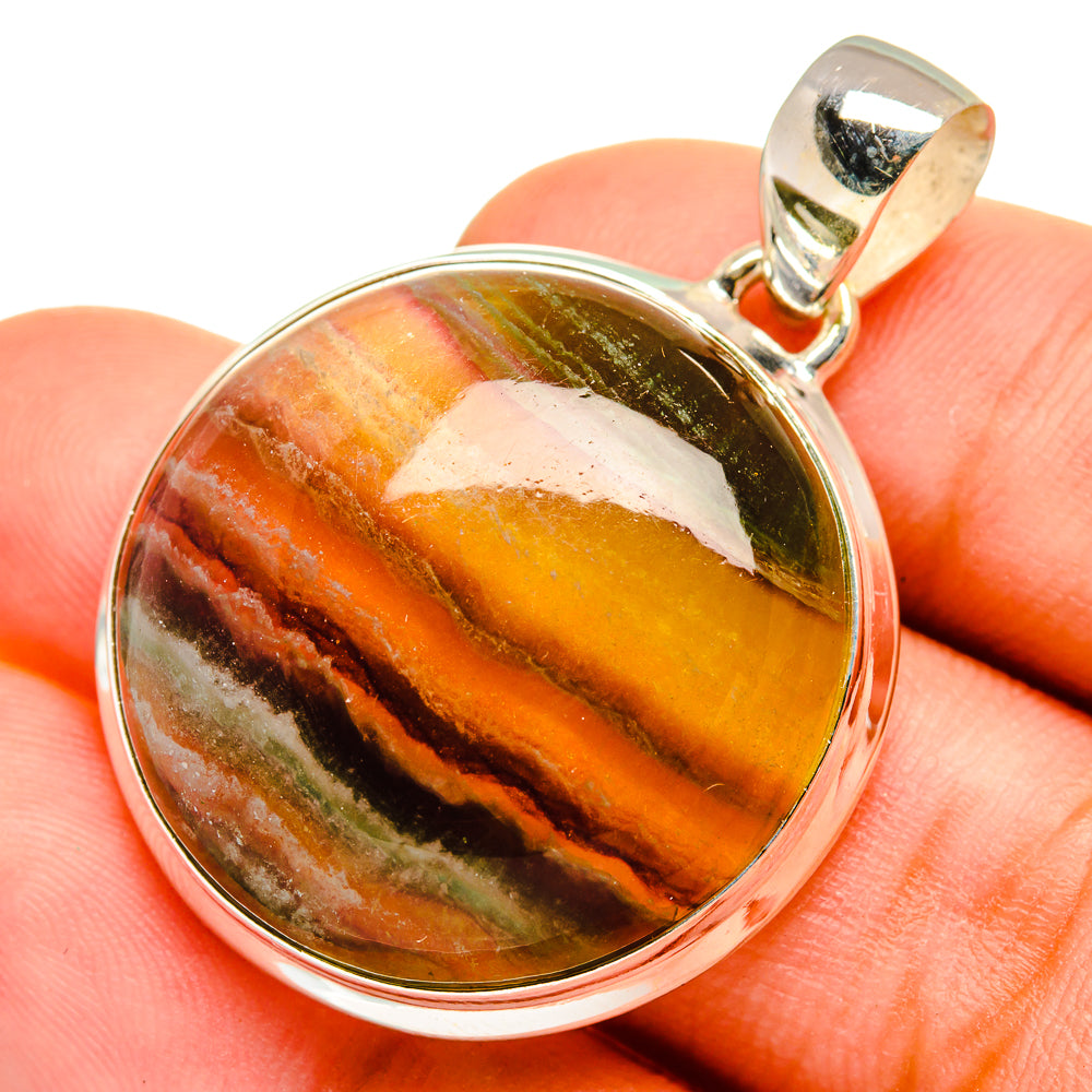 Fluorite Pendants handcrafted by Anasilvercos - PD8848