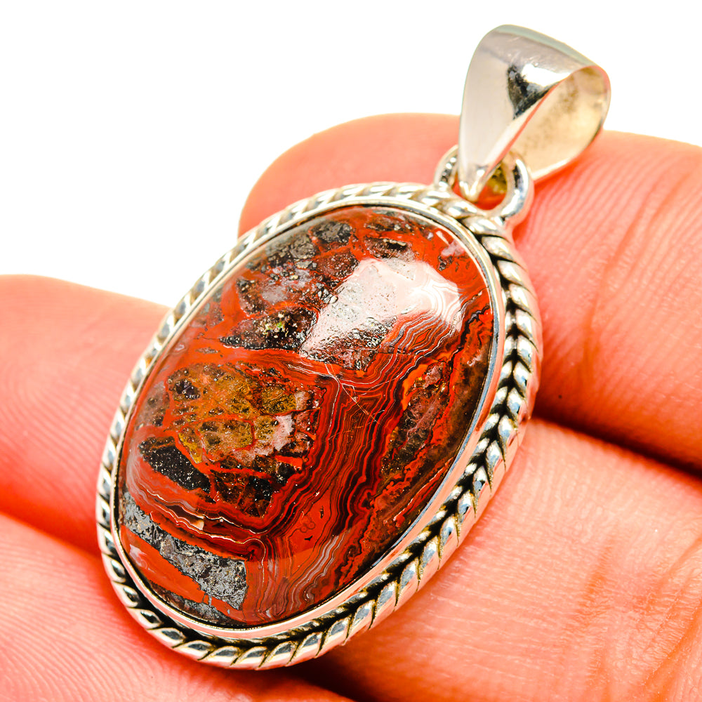 Red Jasper Pendants handcrafted by Anasilvercos - PD8892