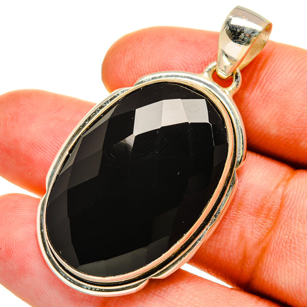 Black Onyx Pendants handcrafted by Anasilvercos - PD8938