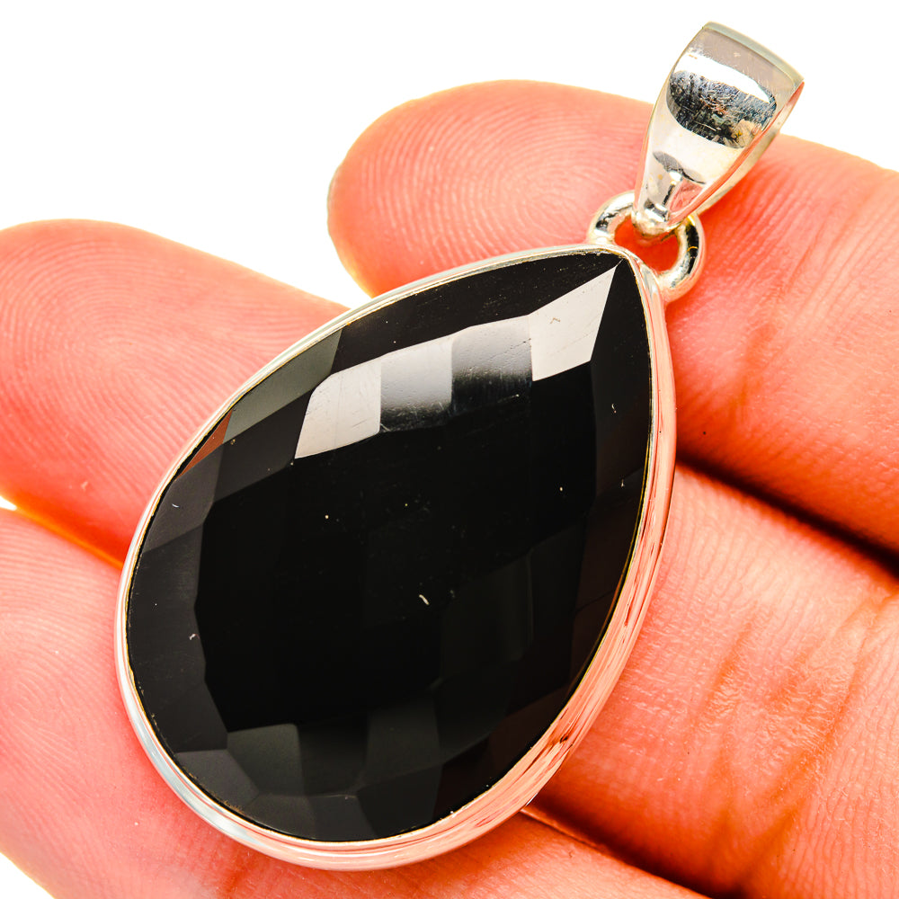 Black Onyx Pendants handcrafted by Anasilvercos - PD8941