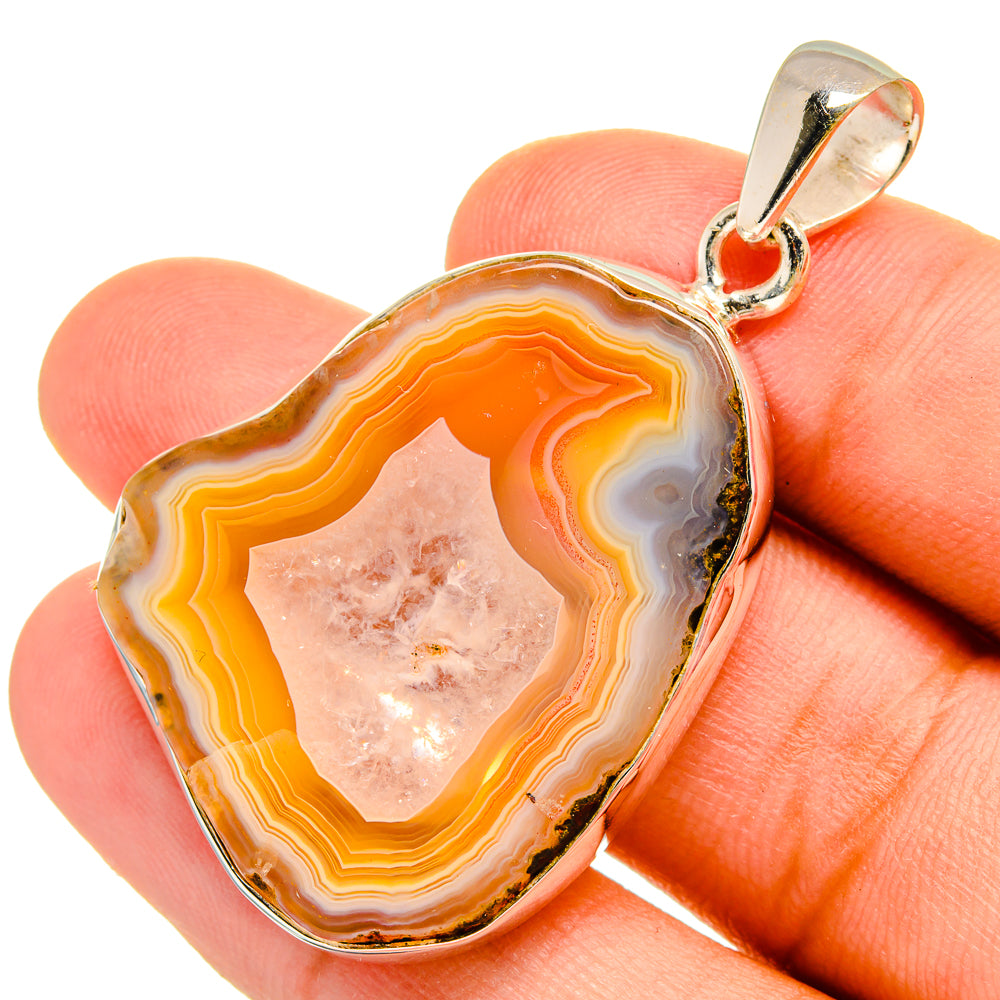 Yellow Geode Slice Pendants handcrafted by Anasilvercos - PD8947