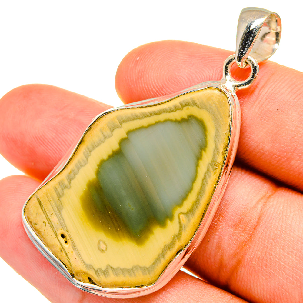Willow Creek Jasper Pendants handcrafted by Anasilvercos - PD8950